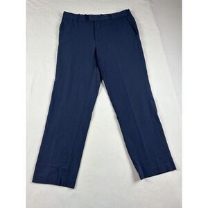 Van‎ Heusen Flex Straight Fit Mens Navy Blue Dress Pants 33x30